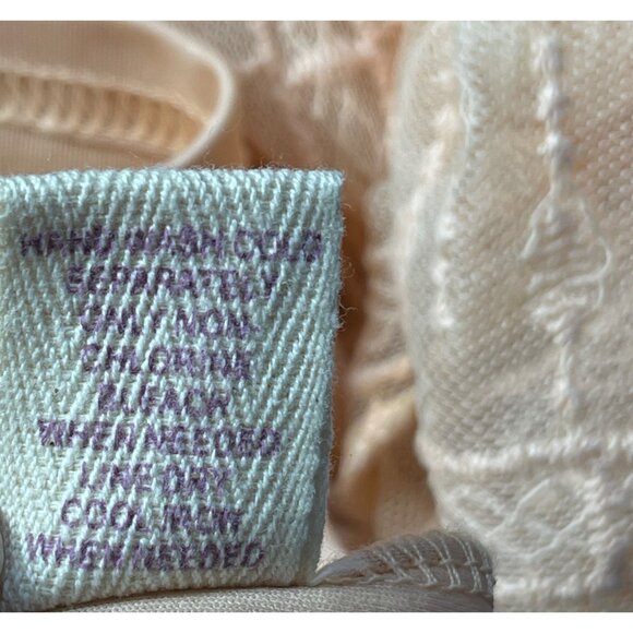 Altar'd State Crochet Dress Shark-bite Hem Halter Sleeveless XS Extra Small Peac - Picture 7 of 7